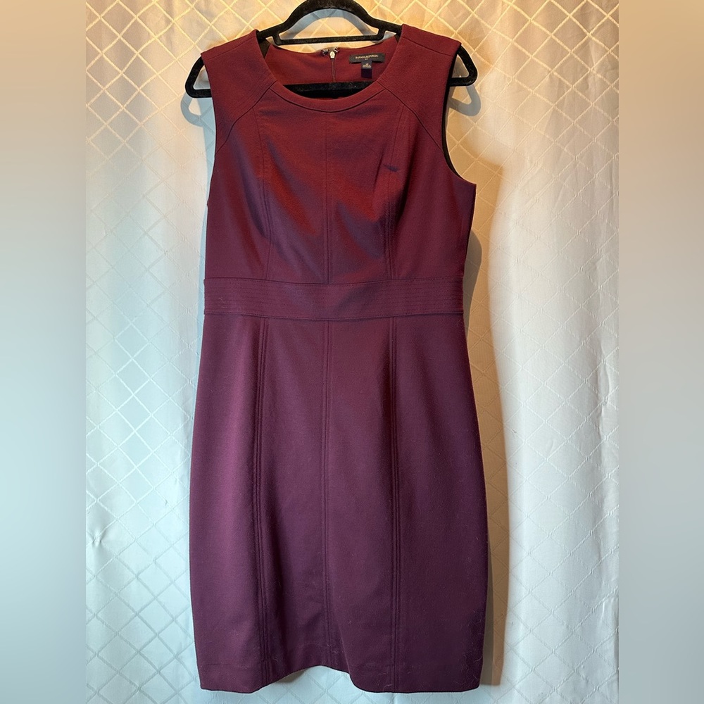 Beautiful Burgundy Banana Republic Sleeveless Shift Dress